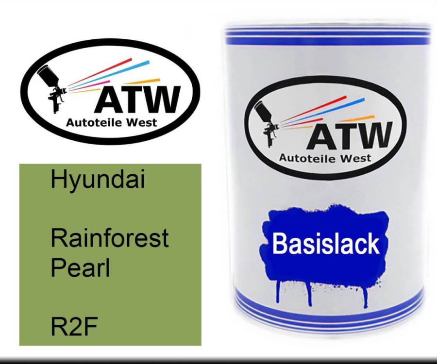 Hyundai, Rainforest Pearl, R2F: 500ml Lackdose, von ATW Autoteile West.